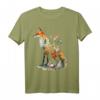 Fuchs Kunst Tiermotiv T-Shirt für Tierliebhaber – Perfekt für Natur- und Tierfreunde, Freunde & Familie