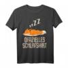Lustiges Fuchs Schlafshirt & Pyjama Nachthemd – Witziges Geschenk für Langschläfer, Morgenmuffel & Fuchsliebhaber für Damen und Herren