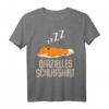 Lustiges Fuchs Schlafshirt & Pyjama Nachthemd – Witziges Geschenk für Langschläfer, Morgenmuffel & Fuchsliebhaber für Damen und Herren