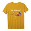 Be Different! Damen Süßes Fun Spruch T-Shirt mit Eule & Fuchs Motiv - Für Tierliebhaber & Alle, die anders sein wollen