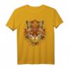 Fuchs Kunstwerk Herbst Blätter - Tierliebe T-Shirt für Natur- und Tierfreunde, perfekt als Geschenk für Tierliebhaber