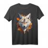Fuchs Tiermotiv T-Shirt mit Herbstblättern - Perfekt für Tierliebhaber, Naturfreunde & als Geschenk