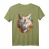 Fuchs Tiermotiv T-Shirt mit Herbstblättern - Perfekt für Tierliebhaber, Naturfreunde & als Geschenk