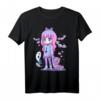 Pastel Goth Creepy Girl Teddybär T-Shirt – Kawaii Emo Nu Goth & Softgrunge Stil für Anime, Cosplay & Heidnische Fans