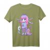 Pastel Goth Creepy Girl Teddybär T-Shirt – Kawaii Emo Nu Goth & Softgrunge Stil für Anime, Cosplay & Heidnische Fans