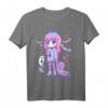 Pastel Goth Creepy Girl Teddybär T-Shirt – Kawaii Emo Nu Goth & Softgrunge Stil für Anime, Cosplay & Heidnische Fans