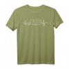 Herzschlag Camper EKG Frequenz T-Shirt – Perfektes Geschenk für Wohnwagen- und Camping-Fans, Geburtstags- & Weihnachtsgeschenk für Camper