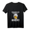 Damen Bevor Du Fragst Bier Biertrinker Bierliebhaber T-Shirt mit V-Ausschnitt – Lustiges Bier-Statement für Männer, Väter und Partyfans