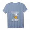 Damen Bevor Du Fragst Bier Biertrinker Bierliebhaber T-Shirt mit V-Ausschnitt – Lustiges Bier-Statement für Männer, Väter und Partyfans