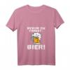 Damen Bevor Du Fragst Bier Biertrinker Bierliebhaber T-Shirt mit V-Ausschnitt – Lustiges Bier-Statement für Männer, Väter und Partyfans