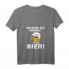 Damen Bevor Du Fragst Bier Biertrinker Bierliebhaber T-Shirt mit V-Ausschnitt – Lustiges Bier-Statement für Männer, Väter und Partyfans