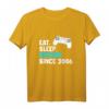 15. Geburtstag Geschenk für Gamer - Lustiges 'Eat Sleep Zocken' T-Shirt mit Controller für Jungen, Mädchen, Männer und Frauen