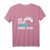15. Geburtstag Geschenk für Gamer - Lustiges 'Eat Sleep Zocken' T-Shirt mit Controller für Jungen, Mädchen, Männer und Frauen