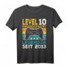 Level 10 Jahre Geburtstagsshirt für Jungen Gamer - Cooles Controller Motiv für den Geburtstag 2013 & Gaming Party Geschenk
