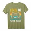 Level 10 Jahre Geburtstagsshirt für Jungen Gamer - Cooles Controller Motiv für den Geburtstag 2013 & Gaming Party Geschenk