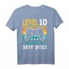 Level 10 Jahre Geburtstagsshirt für Jungen Gamer - Cooles Controller Motiv für den Geburtstag 2013 & Gaming Party Geschenk