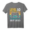 Level 10 Jahre Geburtstagsshirt für Jungen Gamer - Cooles Controller Motiv für den Geburtstag 2013 & Gaming Party Geschenk