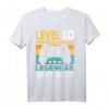 Level 10 Jahre Geburtstagsshirt für Jungen Gamer - Cooles Controller Motiv für den Geburtstag 2013 & Gaming Party Geschenk