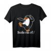 Tux Linux Pinguin Sudo Rm Rf - Computerfreak Hacker T-Shirt für Programmierer, Nerds & IT-Profis, Geschenkidee für Linux Fans