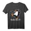 Tux Linux Pinguin Sudo Rm Rf - Computerfreak Hacker T-Shirt für Programmierer, Nerds & IT-Profis, Geschenkidee für Linux Fans