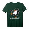 Tux Linux Pinguin Sudo Rm Rf - Computerfreak Hacker T-Shirt für Programmierer, Nerds & IT-Profis, Geschenkidee für Linux Fans