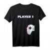 Player1 - Pärchen Valentinstag Gamer Partner T-Shirt – Lustiges Gaming Geschenk für Ehemann, Verlobten & Freund zum Valentinstag & Geburtstag