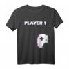 Player1 - Pärchen Valentinstag Gamer Partner T-Shirt – Lustiges Gaming Geschenk für Ehemann, Verlobten & Freund zum Valentinstag & Geburtstag