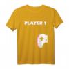 Player1 - Pärchen Valentinstag Gamer Partner T-Shirt – Lustiges Gaming Geschenk für Ehemann, Verlobten & Freund zum Valentinstag & Geburtstag