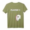 Player1 - Pärchen Valentinstag Gamer Partner T-Shirt – Lustiges Gaming Geschenk für Ehemann, Verlobten & Freund zum Valentinstag & Geburtstag