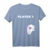 Player1 - Pärchen Valentinstag Gamer Partner T-Shirt – Lustiges Gaming Geschenk für Ehemann, Verlobten & Freund zum Valentinstag & Geburtstag