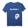 Player1 - Pärchen Valentinstag Gamer Partner T-Shirt – Lustiges Gaming Geschenk für Ehemann, Verlobten & Freund zum Valentinstag & Geburtstag