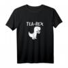 Tea-Rex Trinkender Tyrannosaurus Dinosaurier T-Shirt – Lustiges Geschenk für Dinosaurier-Liebhaber, Kinder & Erwachsene zu Geburtstag, Weihnachten & Jahrestag