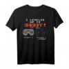 Herren Leveled Up To Daddy 2021 Gamer Schwangerschaft Ankündigung T-Shirt – Perfektes Geschenk für werdende Väter & Baby-Shower-Events