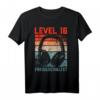 16. Geburtstag Jungen - Level 16 Unlocked Gamer T-Shirt für Teenager, Gaming Party & LAN-Party Outfit