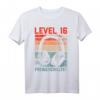 16. Geburtstag Jungen - Level 16 Unlocked Gamer T-Shirt für Teenager, Gaming Party & LAN-Party Outfit