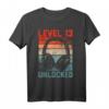 Gamer Geburtstag T-Shirt Level 13 Unlocked für Jungen – Perfektes Geschenk zum 13. Geburtstag für Teenager, Zocker & Gaming-Fans