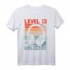 Gamer Geburtstag T-Shirt Level 13 Unlocked für Jungen – Perfektes Geschenk zum 13. Geburtstag für Teenager, Zocker & Gaming-Fans