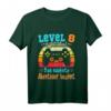 Kinder Gamer Geburtstag Level 8 Jahre Jungen Gamer T-Shirt - Perfektes Geschenk zum 8. Geburtstag, für LAN-Partys und Gaming-Fans