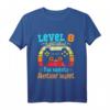 Kinder Gamer Geburtstag Level 8 Jahre Jungen Gamer T-Shirt - Perfektes Geschenk zum 8. Geburtstag, für LAN-Partys und Gaming-Fans