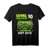 Level 10 Jahre Geburtstagsshirt für Jungen Gamer - Coole Gaming Controller Geburtstags T-Shirt für den 10. Geburtstag 2013