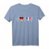 Deutschland und Frankreich Flaggen T-Shirt – Doppelstaatsbürgerschaft, Urlaub, Städtetrip & Integration