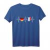 Deutschland und Frankreich Flaggen T-Shirt – Doppelstaatsbürgerschaft, Urlaub, Städtetrip & Integration