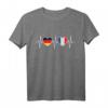 Deutschland und Frankreich Flaggen T-Shirt – Doppelstaatsbürgerschaft, Urlaub, Städtetrip & Integration