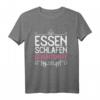 Essen Schlafen Geburtshilfe Design für Hebammen T-Shirt – Perfektes Geschenk für Geburtshelferinnen und Babysitter