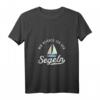 Damen Mir reichts ich geh Segeln T-Shirt mit V-Ausschnitt – Lustiges Segler Design als Geschenk für Skipper, Segelbootfans und Seglerinnen