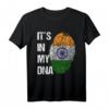 Indische Flagge DNA T-Shirt - Fingerabdruck mit Chakra für Stolze Inder, Hinduismus & kulturelle Anlässe
