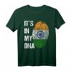Indische Flagge DNA T-Shirt - Fingerabdruck mit Chakra für Stolze Inder, Hinduismus & kulturelle Anlässe