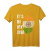 Indische Flagge DNA T-Shirt - Fingerabdruck mit Chakra für Stolze Inder, Hinduismus & kulturelle Anlässe