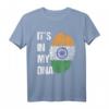 Indische Flagge DNA T-Shirt - Fingerabdruck mit Chakra für Stolze Inder, Hinduismus & kulturelle Anlässe