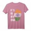 Indische Flagge DNA T-Shirt - Fingerabdruck mit Chakra für Stolze Inder, Hinduismus & kulturelle Anlässe